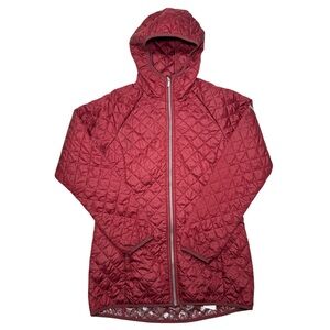 Columbia Omni Heat Quilted Mid-Length Insulated Jacket Burgundy Women's Small